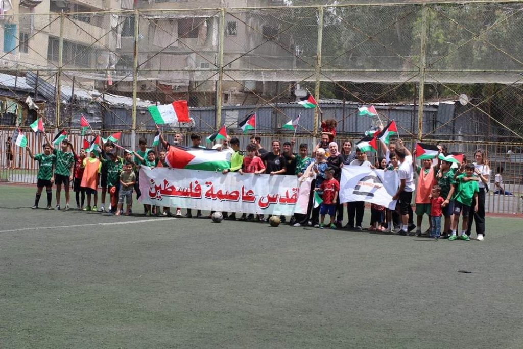 sport e sociale dal campo profughi palestinese di Shatila
